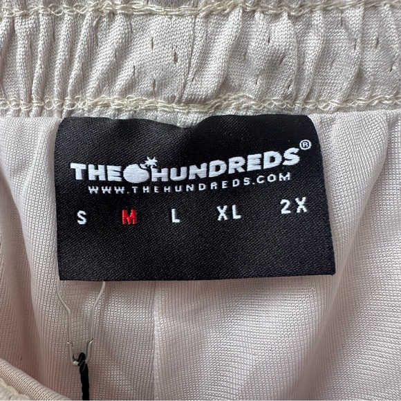 The Hundreds Retro Mesh Shorts M Khaki Beige Basketball Streetwear New NWT - Picture 7 of 11